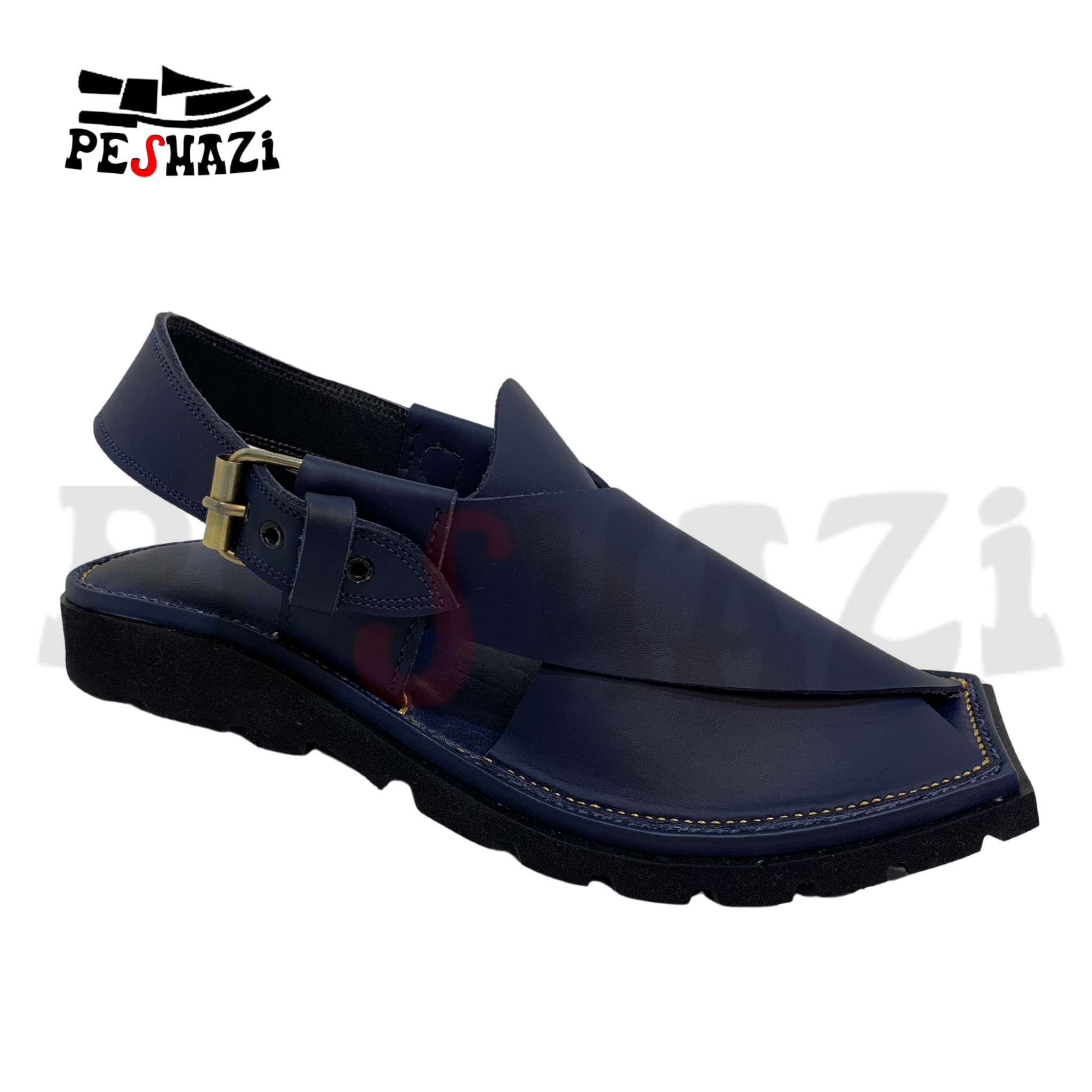 Royal Blue Double Sole Chappal – Lightweight & Modern