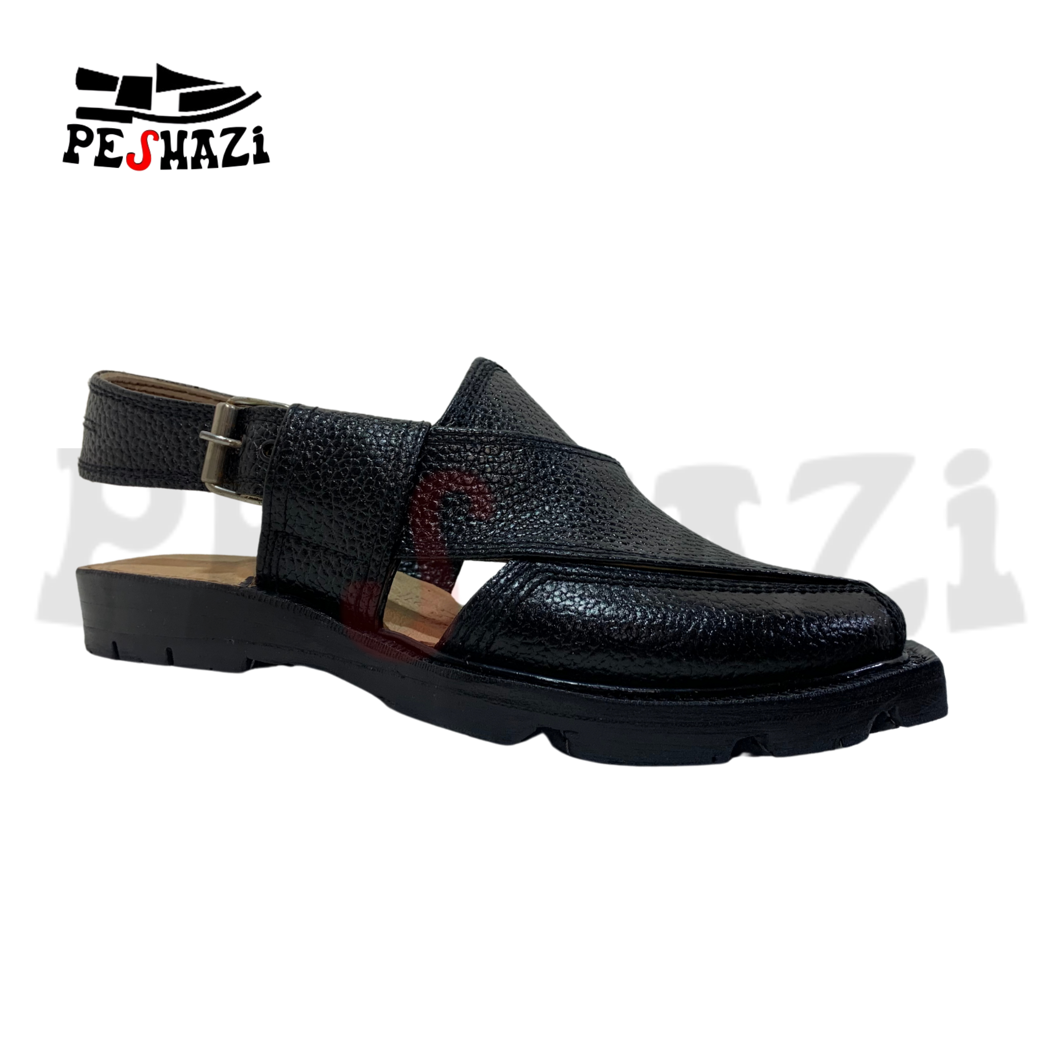 Elegant Black Doted Norozi Chappal – Quetta Heritage Design