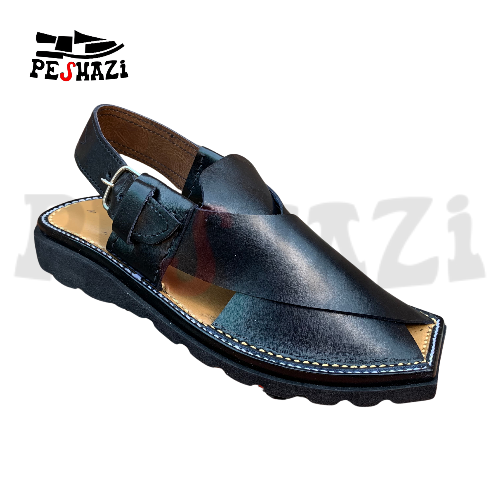 Kids Black Traditional Chappal – Smart Look, Strong Grip