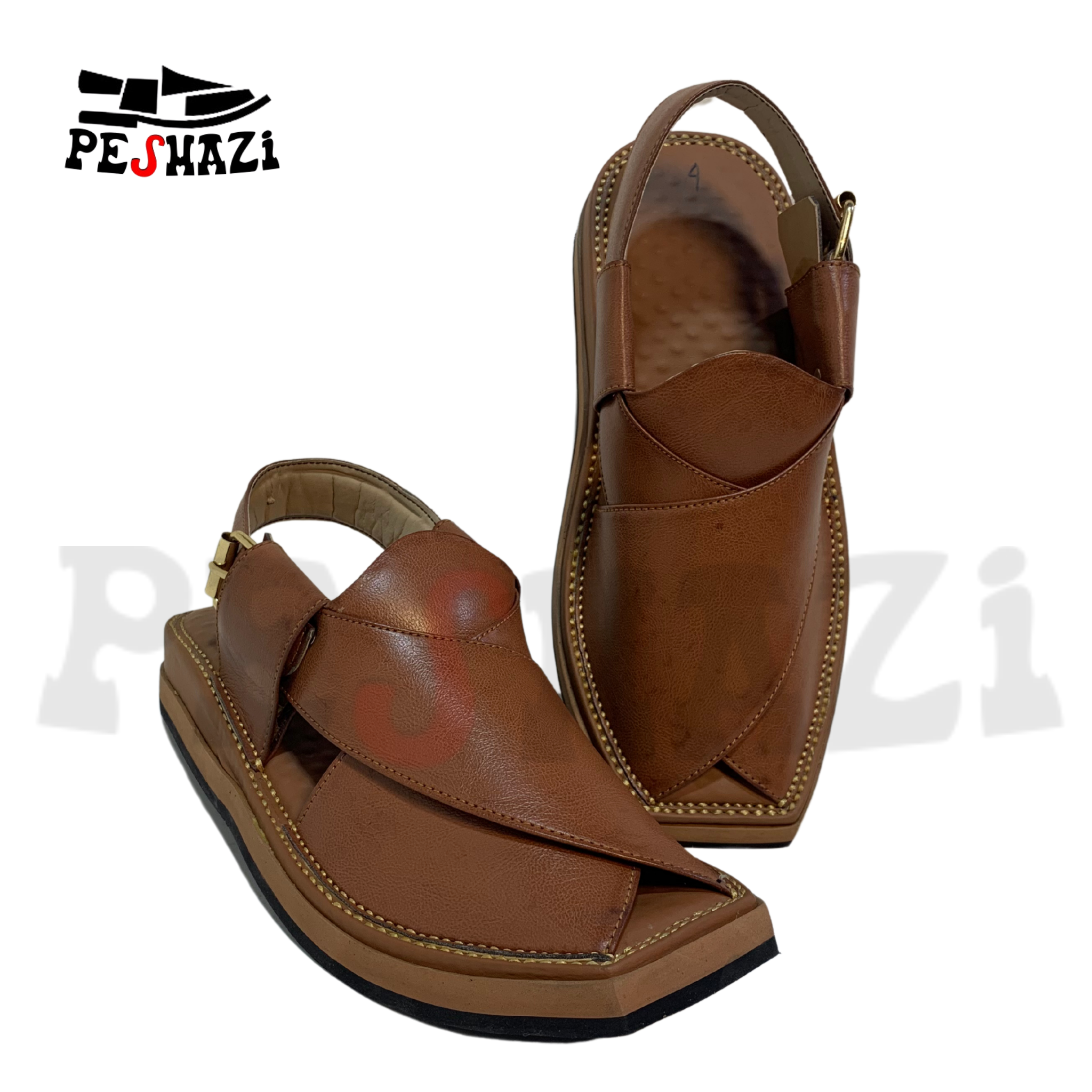 Light Brown Premium Chappal – Classic Comfort & Durability