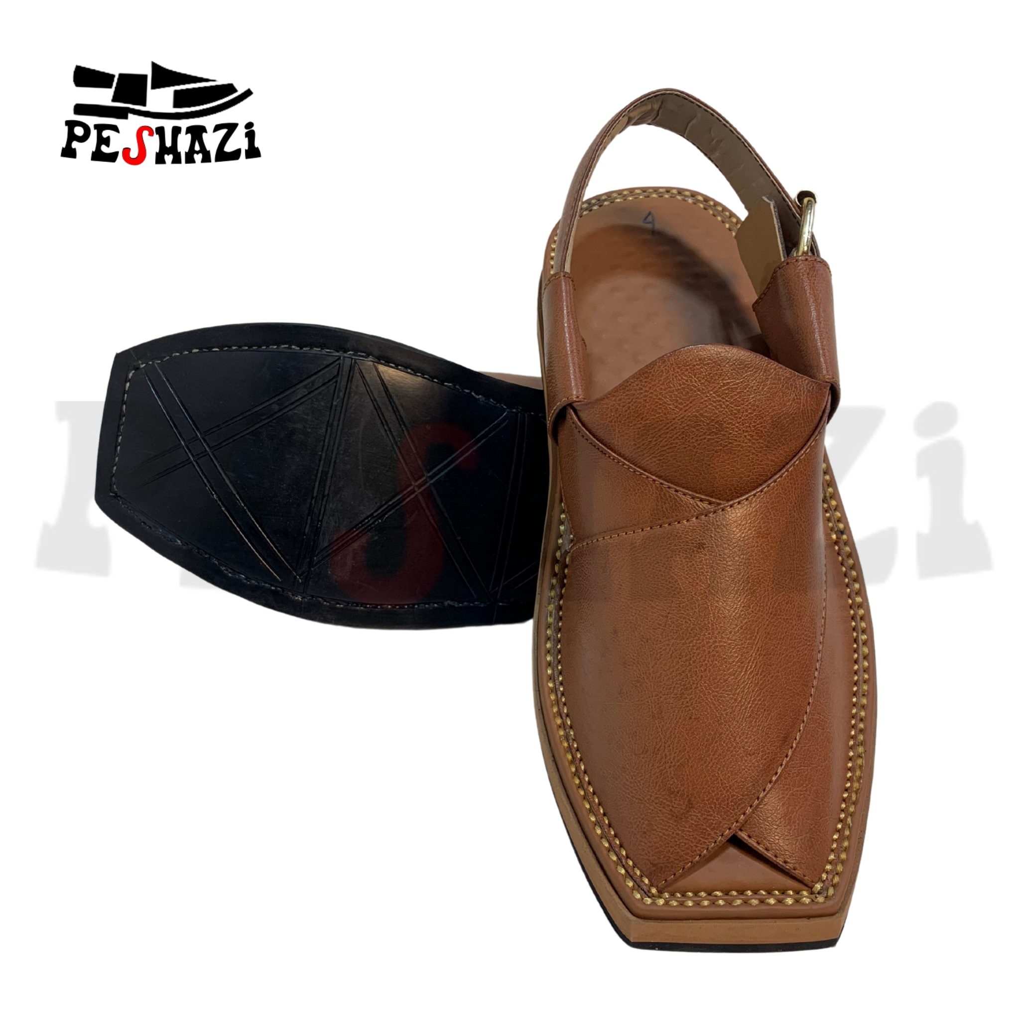 Light Brown Premium Chappal – Classic Comfort & Durability