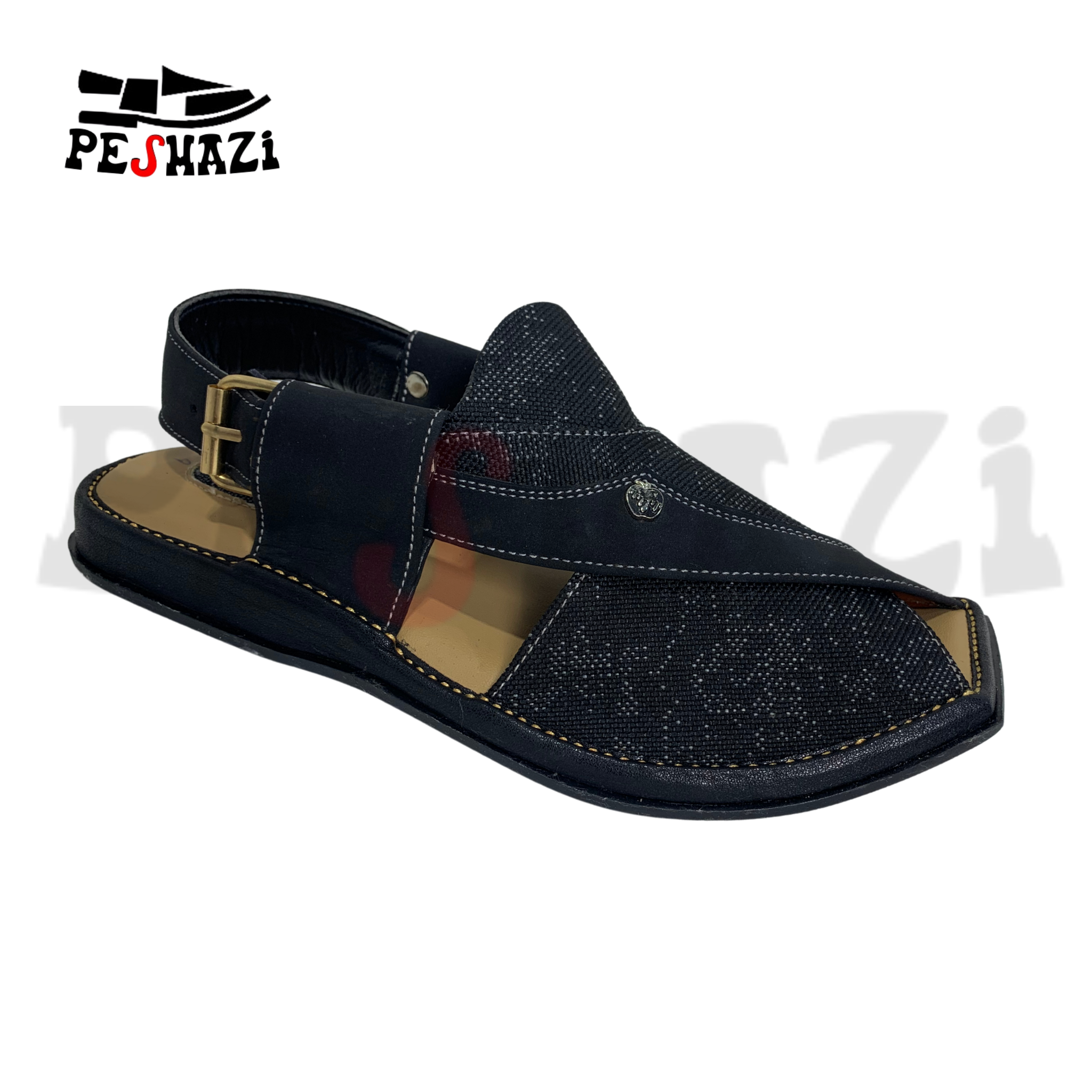 Smart Zalmi Black Chappal – Step into Prestige