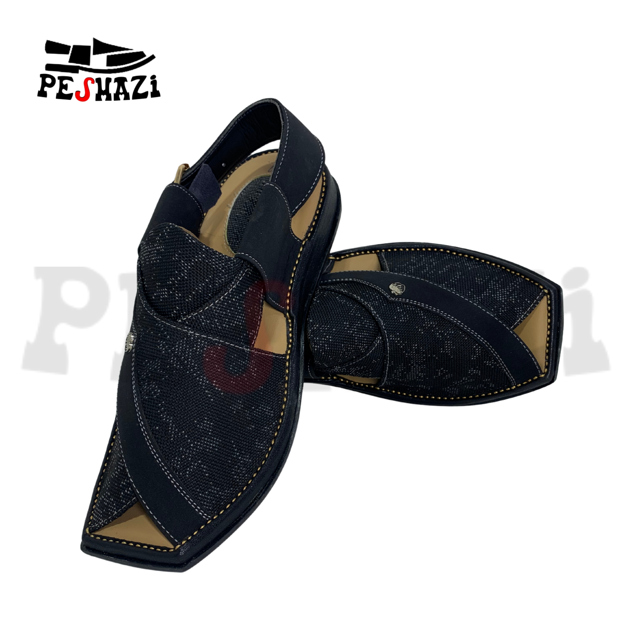 Smart Zalmi Black Chappal – Step into Prestige