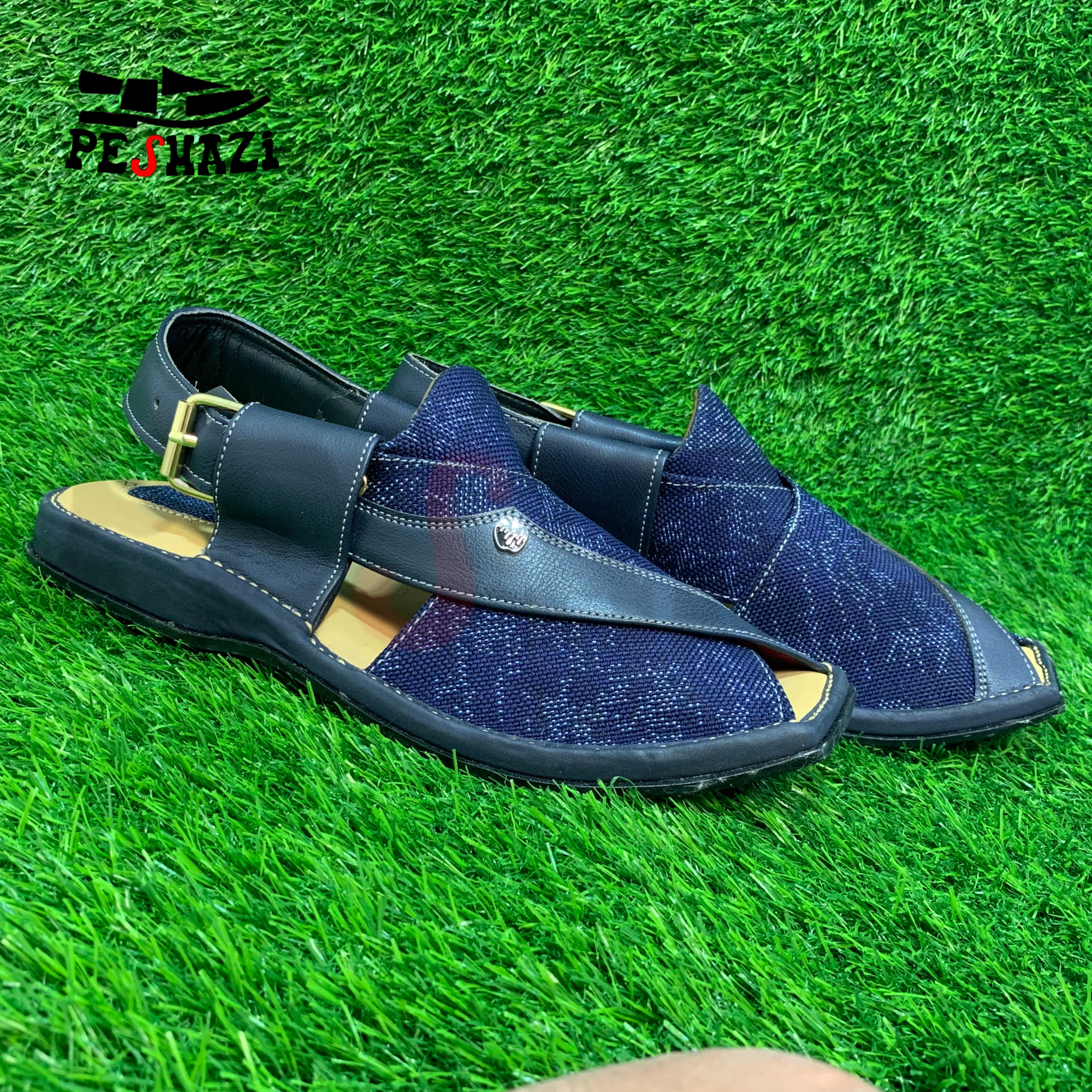 Zalmi Signature Royal Blue Chappal – Elevate Every Step