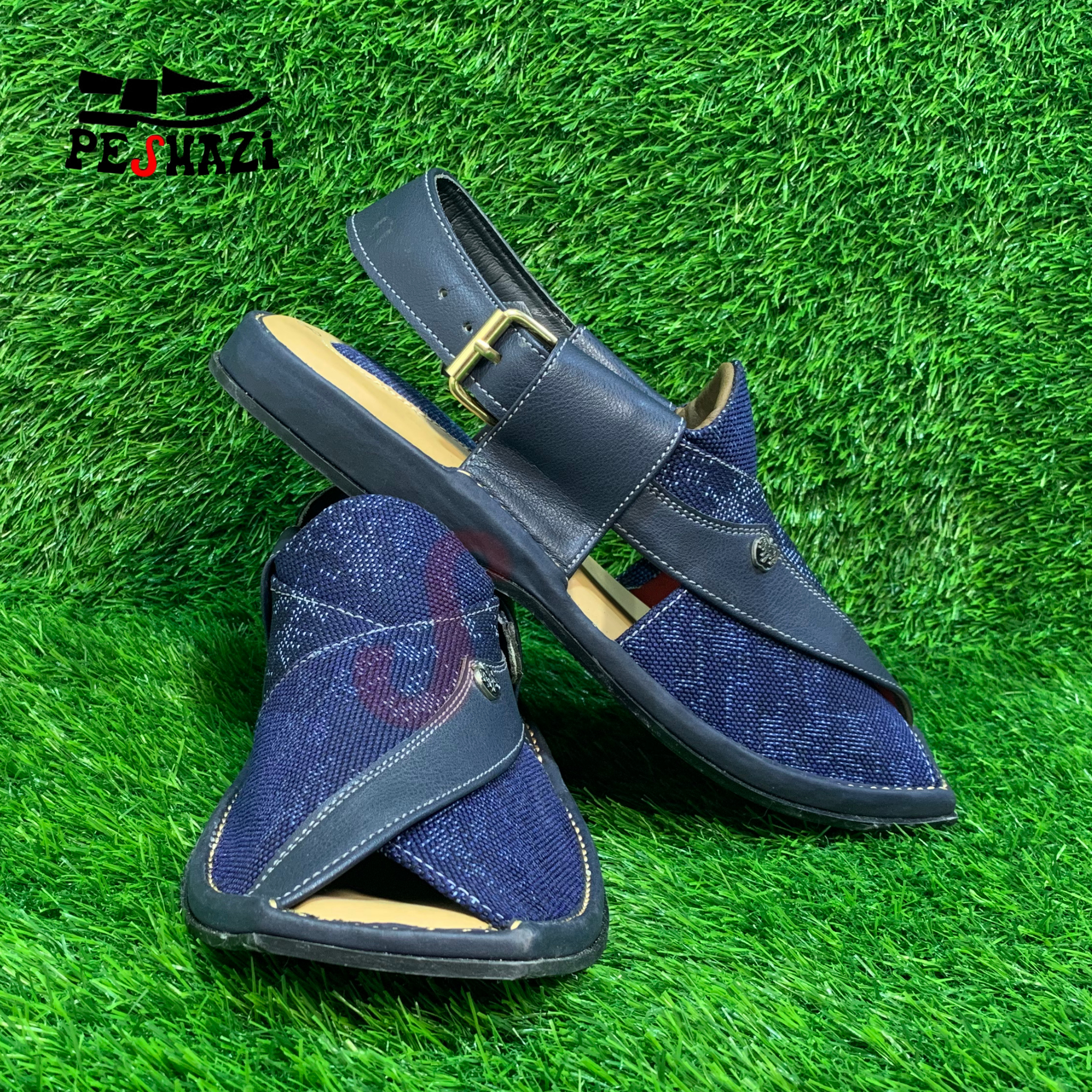 Zalmi Signature Royal Blue Chappal – Elevate Every Step