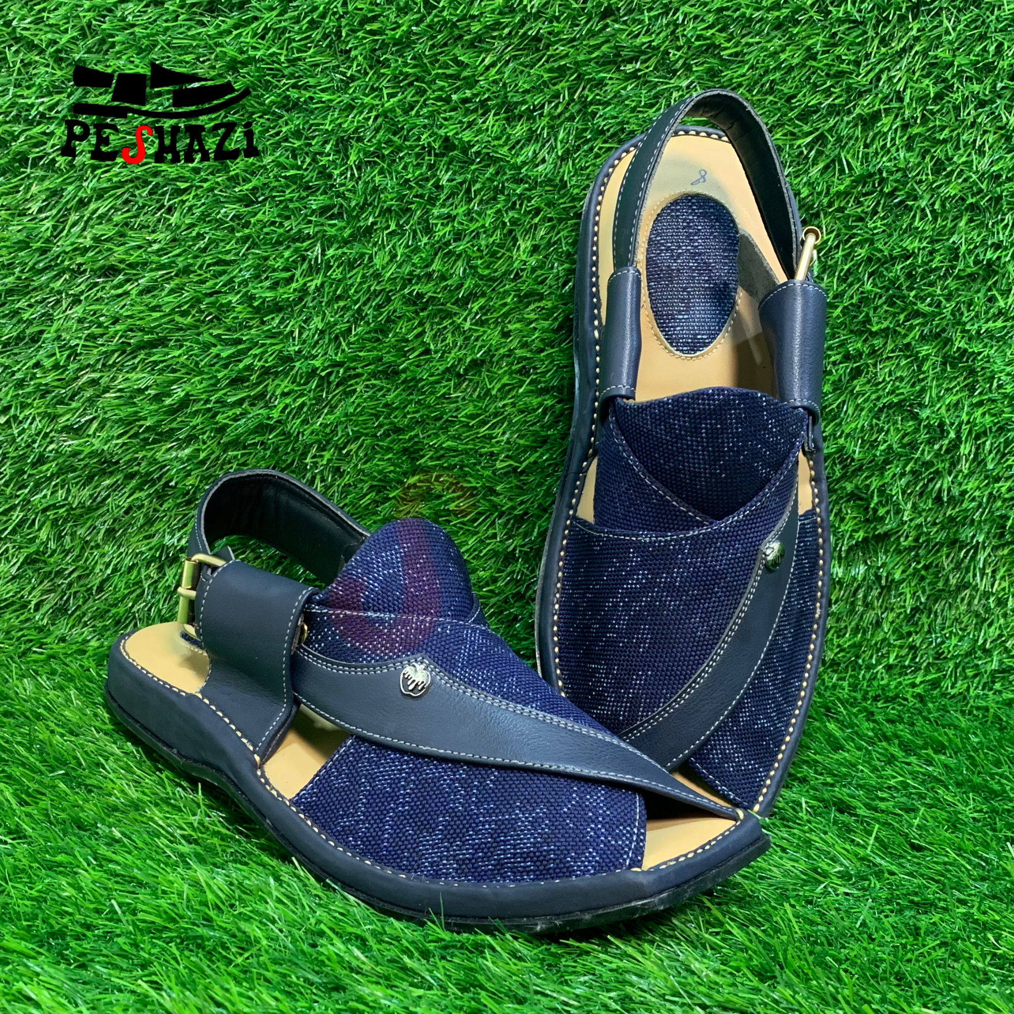 Zalmi Signature Royal Blue Chappal – Elevate Every Step