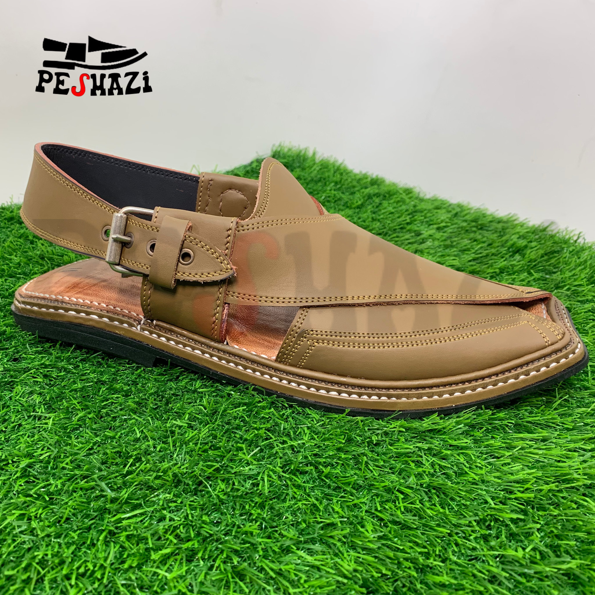 Lightweight Camel Color Zalmi Chappal – Step into Bold Elegance