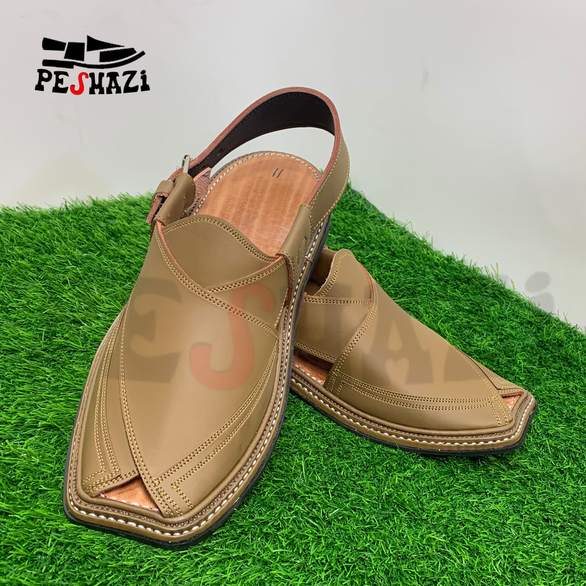 Lightweight Camel Color Zalmi Chappal – Step into Bold Elegance