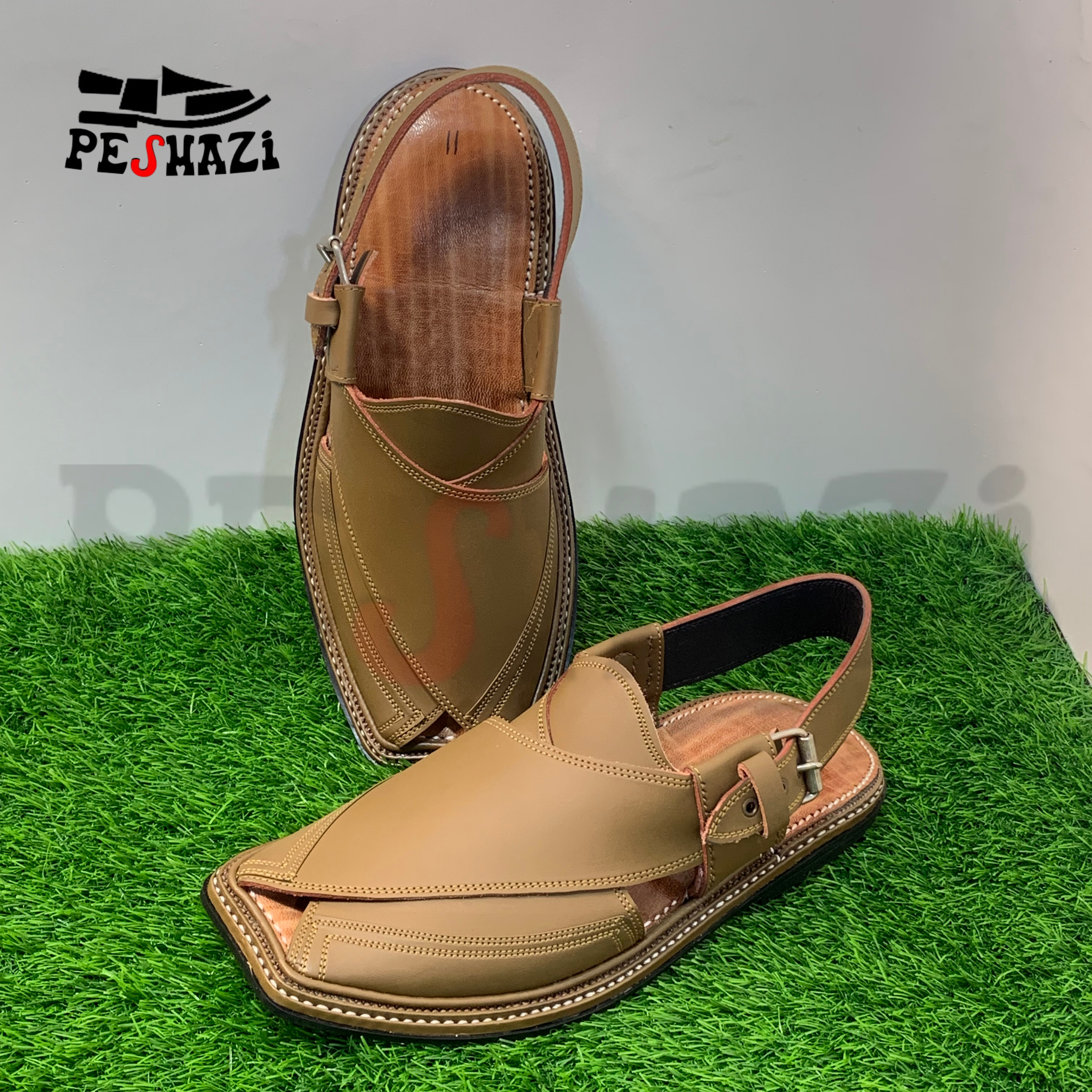 Lightweight Camel Color Zalmi Chappal – Step into Bold Elegance