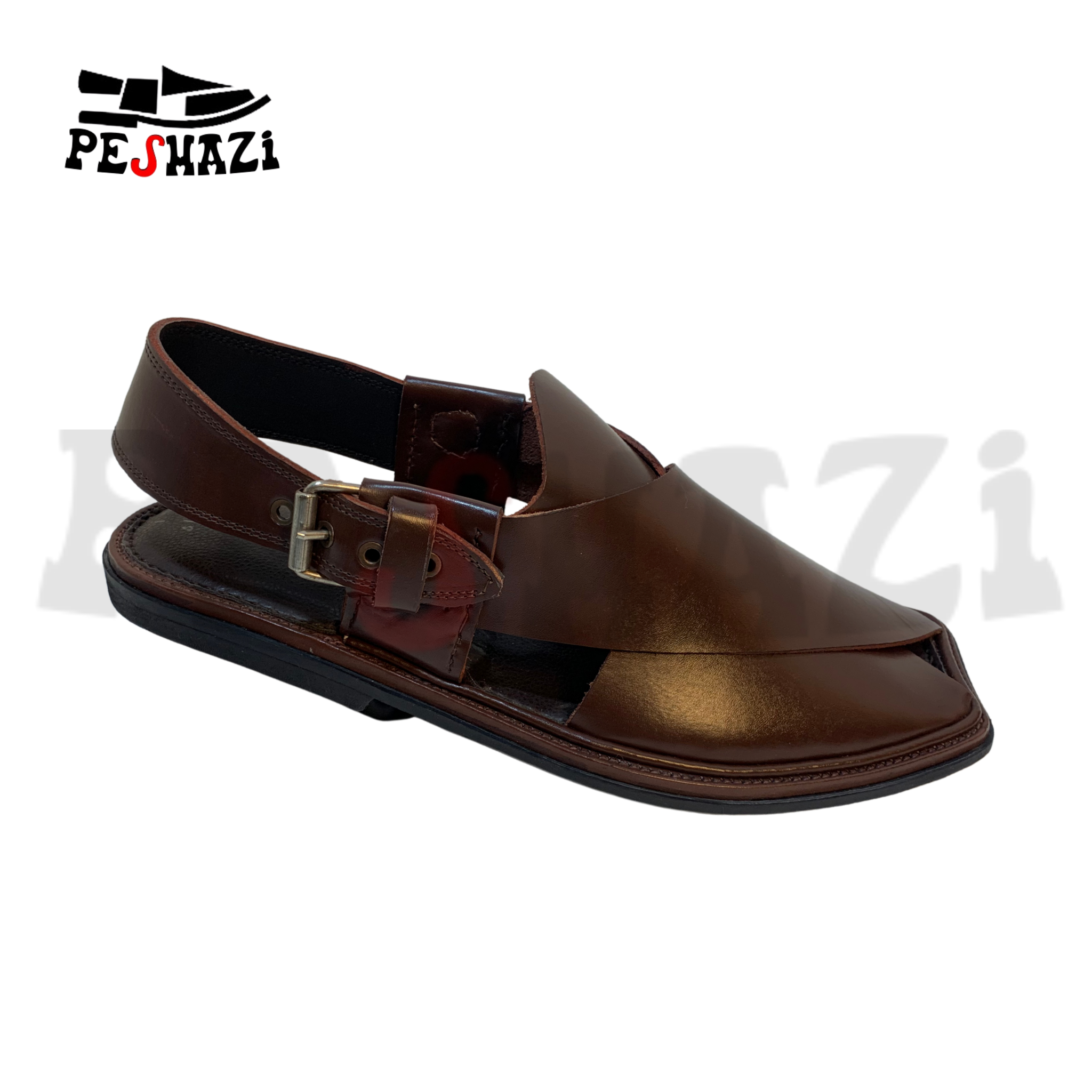 Deep Chocolate Brown Zalmi Chappal – Tradition Meets Luxury