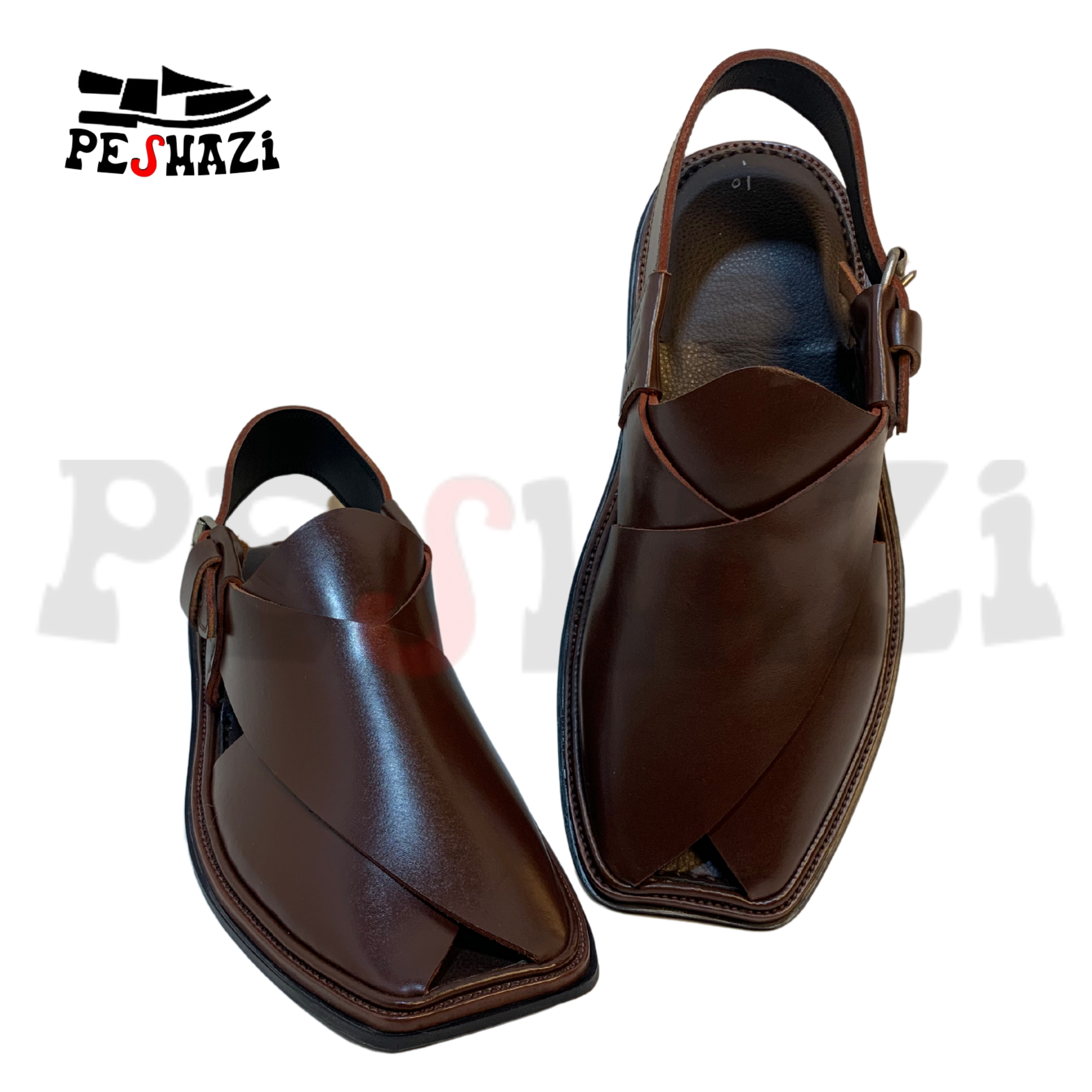 Deep Chocolate Brown Zalmi Chappal – Tradition Meets Luxury