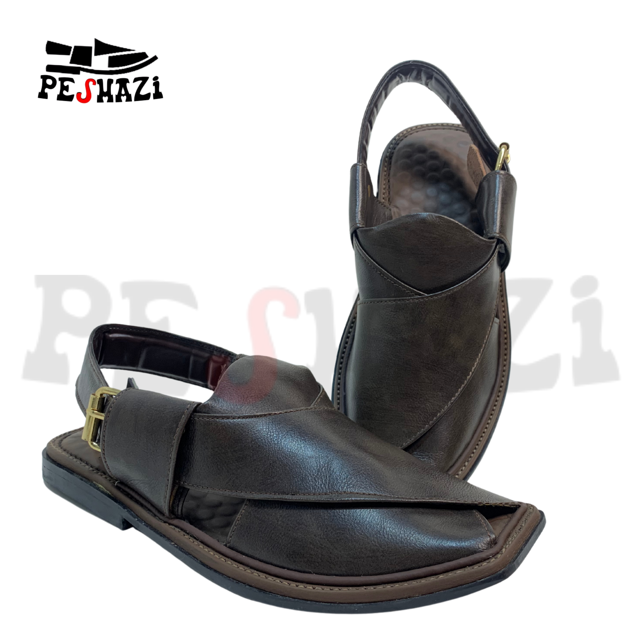 Luxury Dark Brown Zalmi Chappal – Walk with Prestige