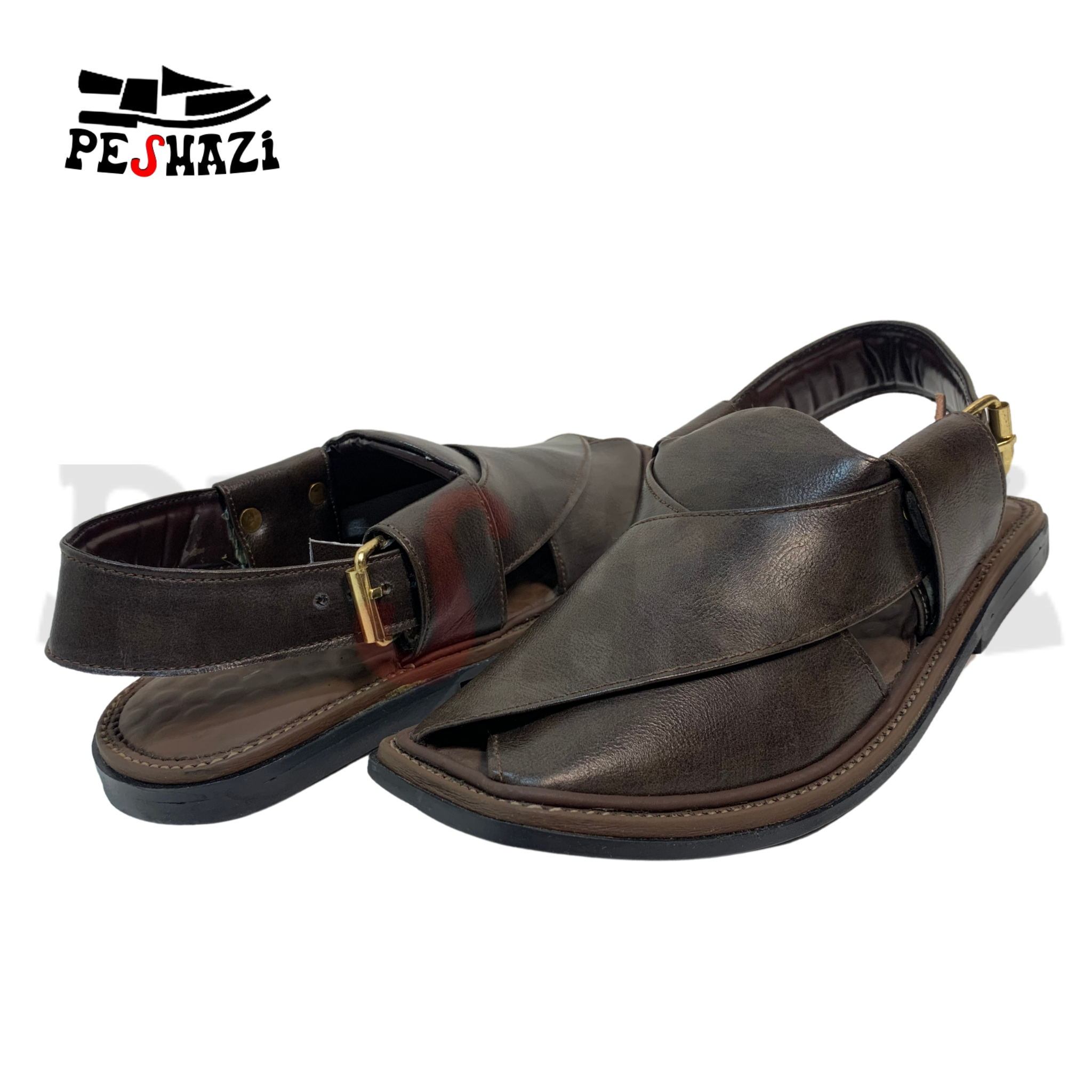 Luxury Dark Brown Zalmi Chappal – Walk with Prestige