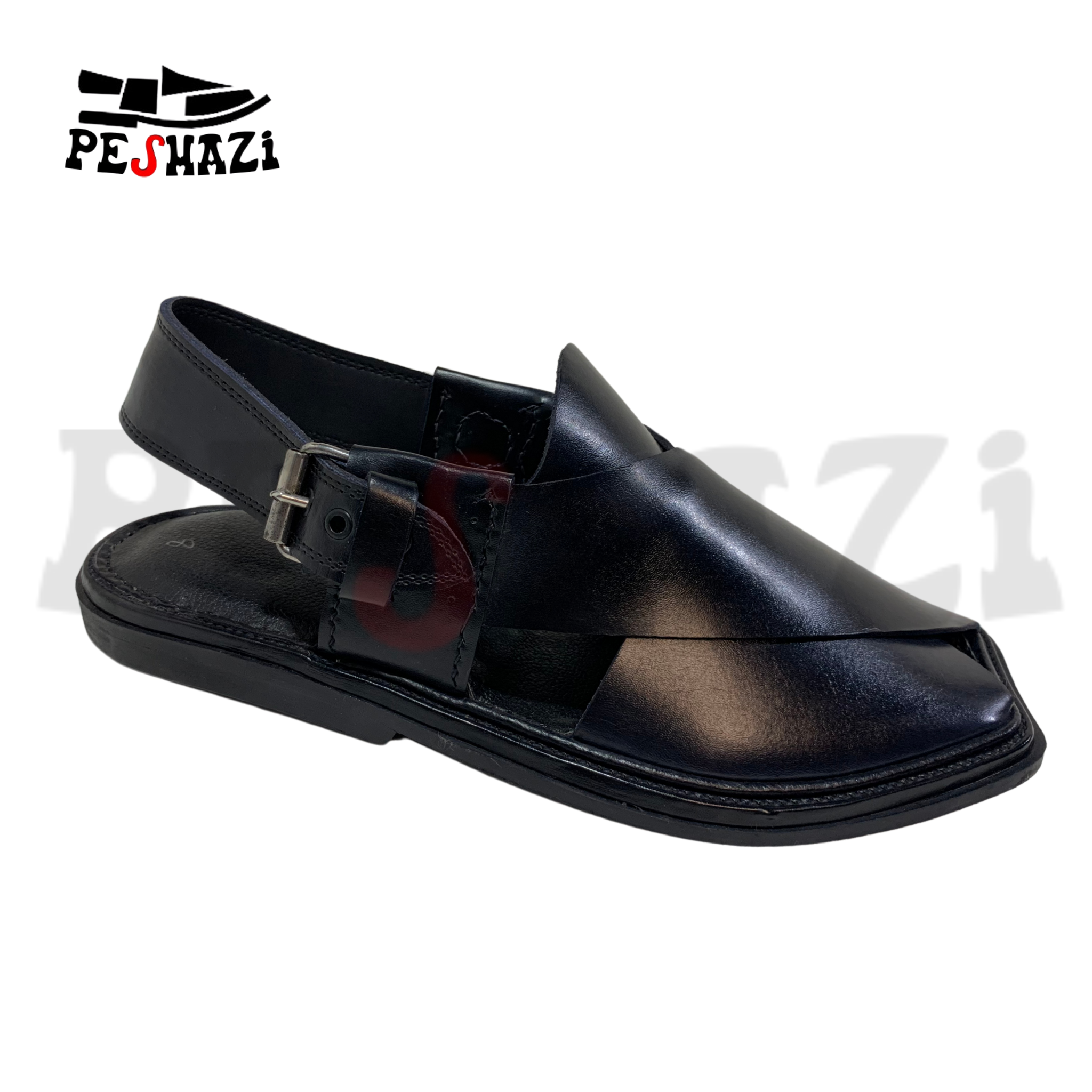 Simple Black Leather Chappal – Everyday Classic