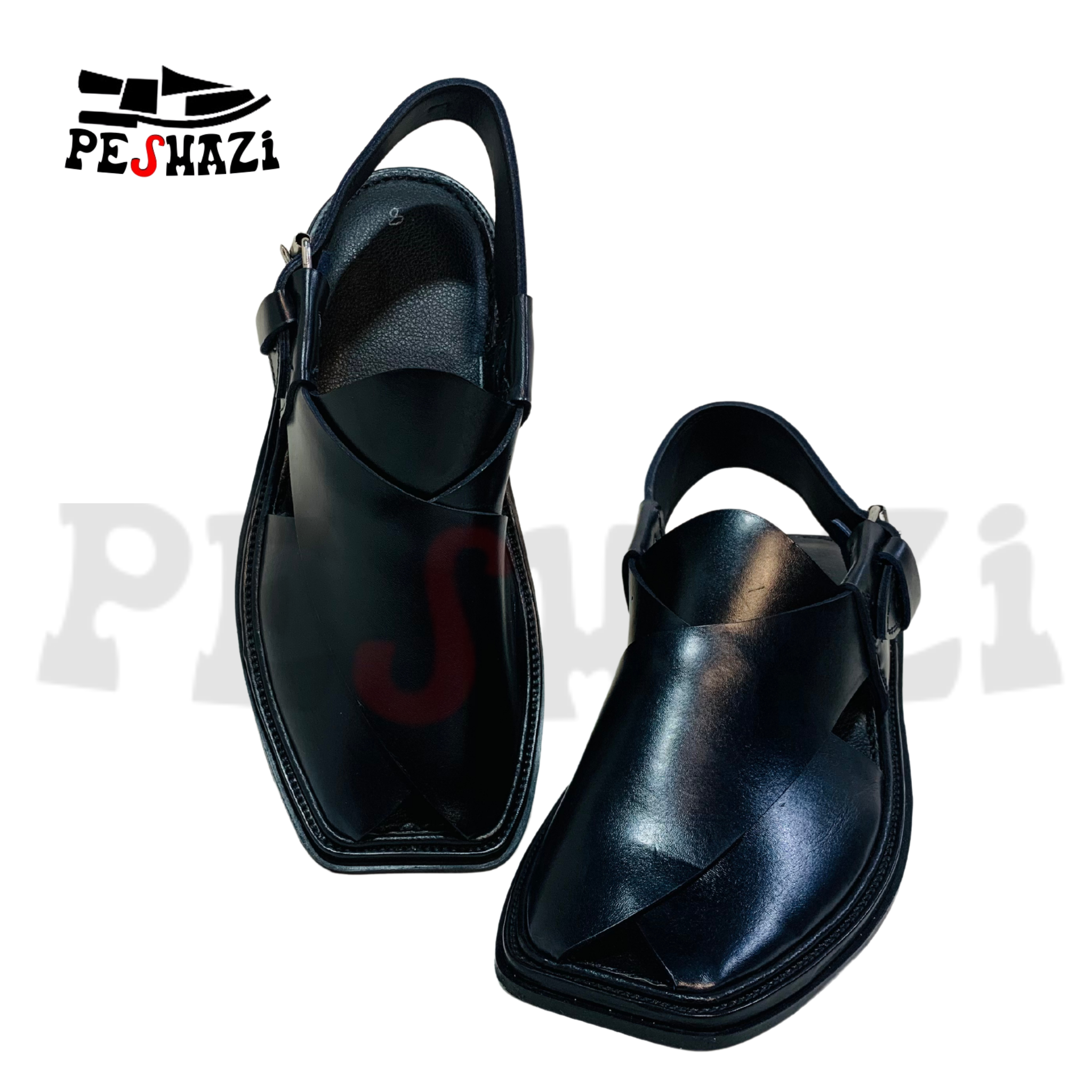 Simple Black Leather Chappal – Everyday Classic